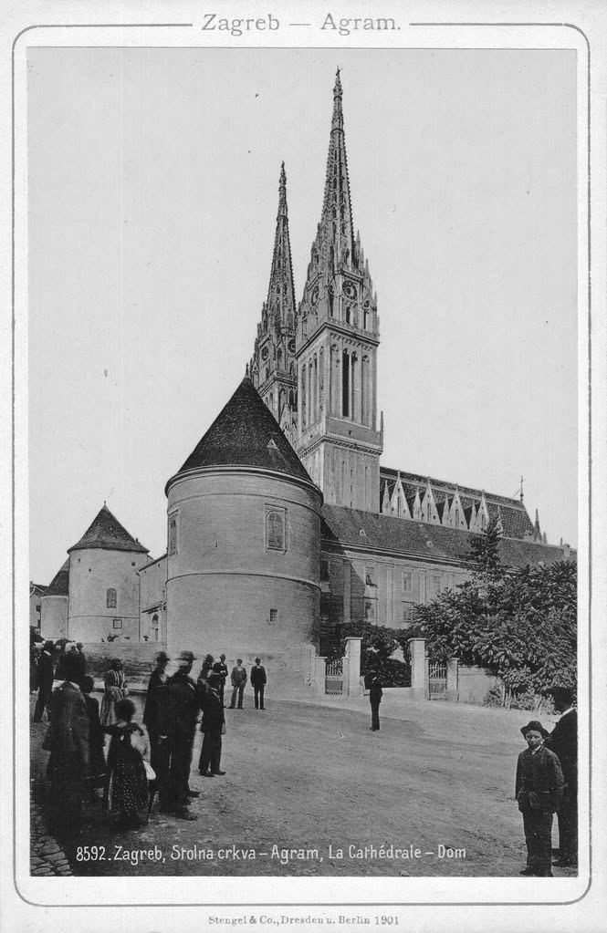 Bakačeva ulica s Katedralom 1901. godine
